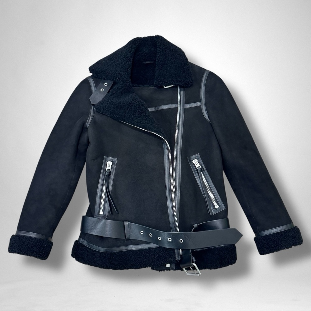 All Saints Rei Shearling Jacket